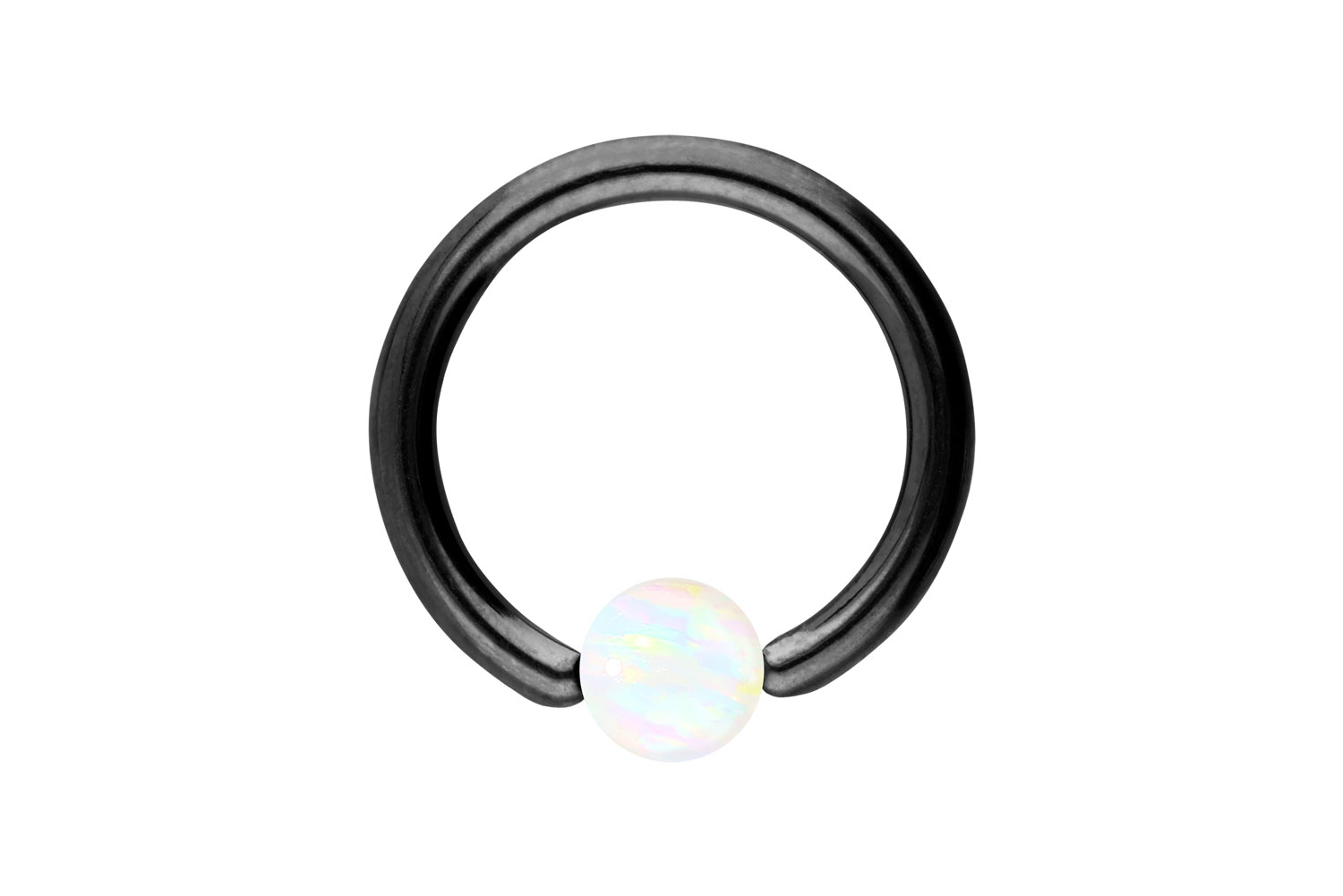 Chirurgenstahl Klemmkugelring Piercing SYNTHETISCHER OPAL